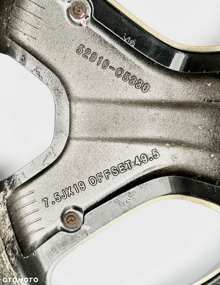 KIA SORENTO 3 III UM ALUFELGA 5x114.3 ET49.5 alu felga 7.5 J x 19 cali OE - 6