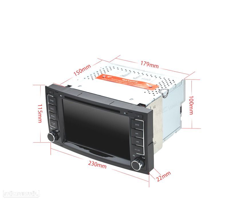 AUTO RADIO 2DIN 7" PARA VOLKSWAGEN VW TOUAREG T5 04-11 USB GPS TACTIL HD - 2