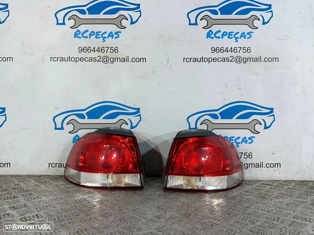 .Conjunto Farolins Tras Traseiros Esquerdo Direito Originais VW VOLKSWAGEN GOLF VI 6 MK6 - 1