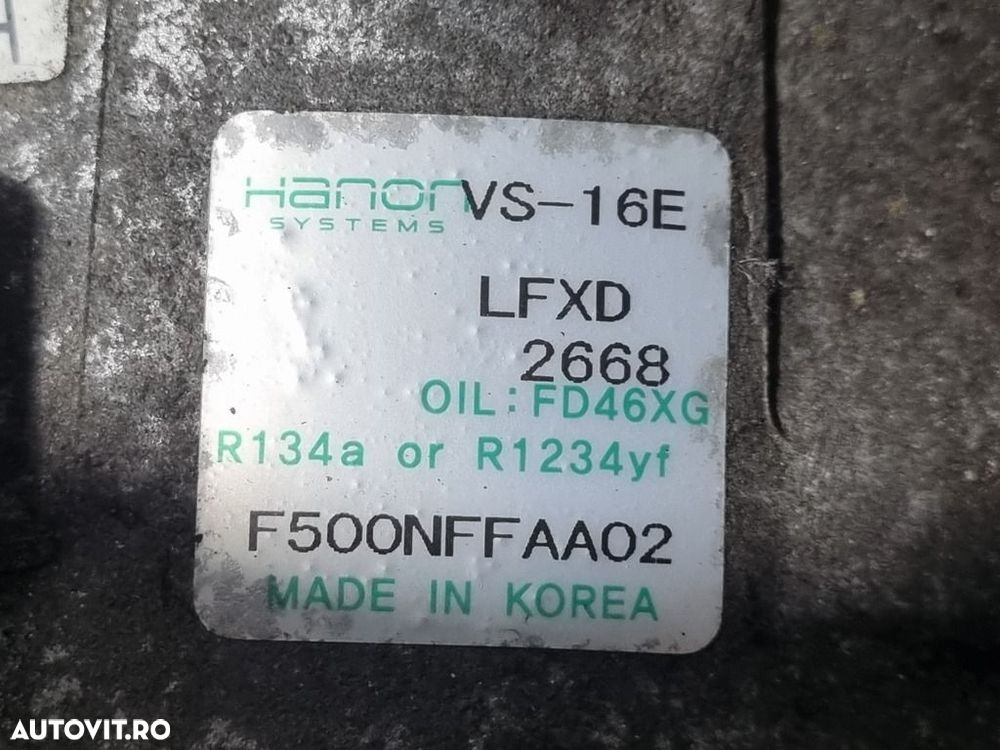 Compresor clima Kia Sportage IV 1.6 Benzina 2016 - 2018 G4FD (1355) F500NFFAA02 - 4