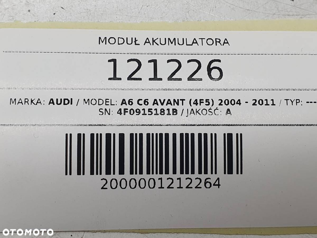 MODUŁ STEROWNIK AKUMULATORA AUDI A6 C6 4F0915181B - 7