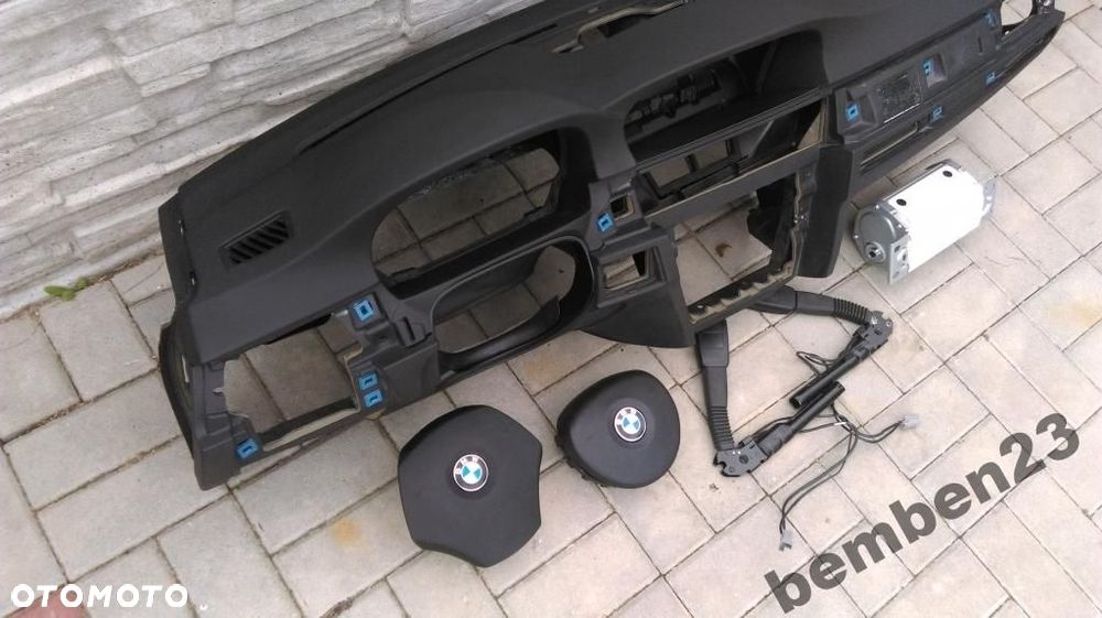 BMW E90 E91 NAVI deska konsola poduszki airbag pas - 4