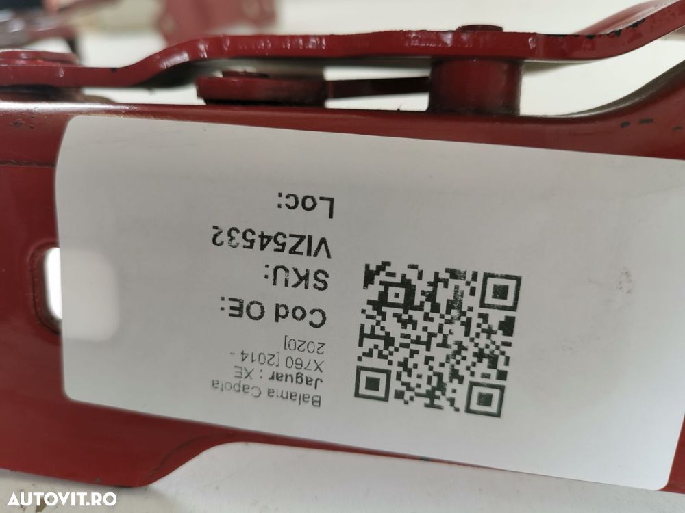 Balama Capota Jaguar  XE X760 2014 2015 2016 2017 2018 2019 2020 Origi - 8