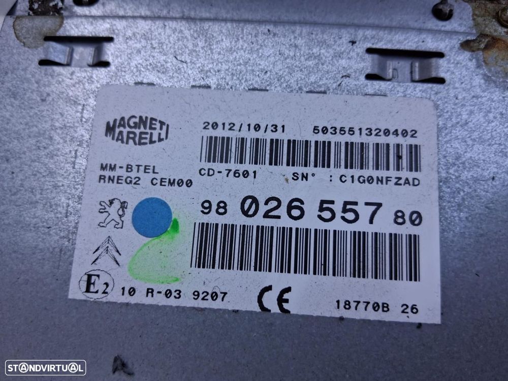 SISTEMA DE ÁUDIO RÁDIO CD PEUGEOT 508 SW - 1