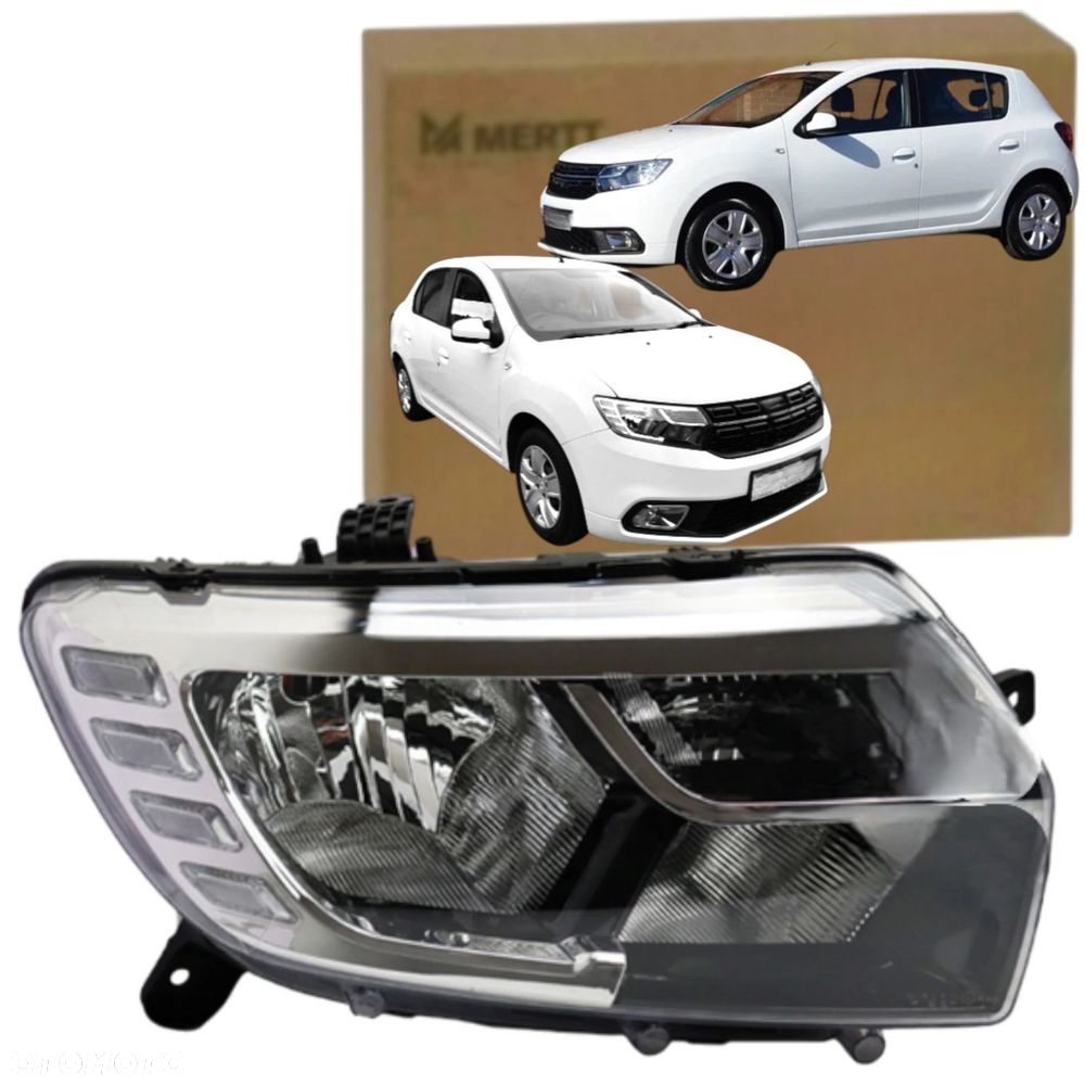 DACIA SANDERO LOGAN II 2017-2021 LAMPA PRZÓD REFLEKTOR PRAWY LED 260100697R - 2