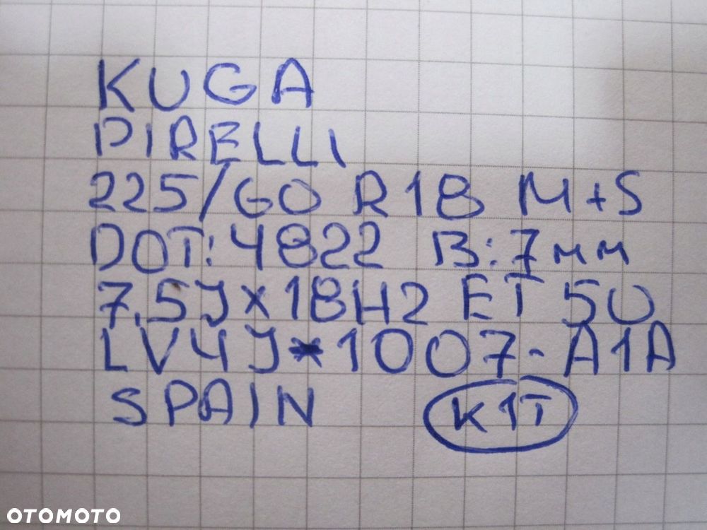 Koła felgi opony Ford Kuga MK3 R18 MS 7MM - 16