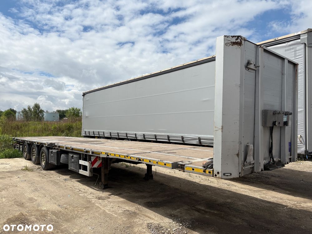 Schwarzmuller RUFA Naczepa niskopodwozie / Najazdy / Platforma / Mocowanie do kontenerów / OCYNK / 2017r / Podnoszona oś - 1