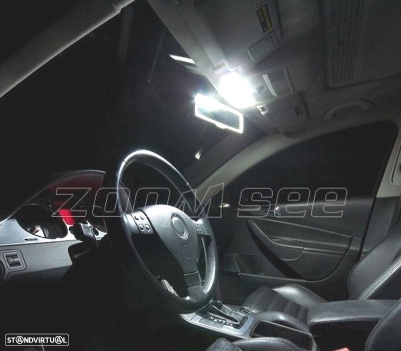 KIT COMPLETO 13 LAMPADAS LED INTERIOR PARA VOLKSWAGEN VW GTI GOLF 5 MK5 MKV 06-09 - 5
