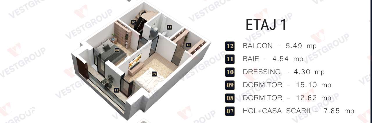Villas Private Rezervelor P+2E Direct Dezvoltator Militari Vest - Imagine principală: 3/9