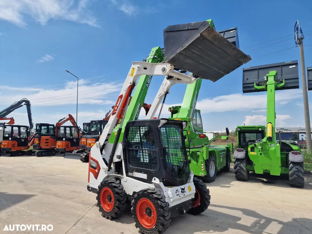 Bobcat S510, ANVELOPE PLINE, USA CABINA, AER CONDITIONAT, ridica 810kg, motor 55CP Kubota, Masa operatinalal 2,8t, L 3,4m x latime 1,75m x inaltime 1,95m, cupa 1mc, posibilitate leasing 41.900 EUR+Tva - 12