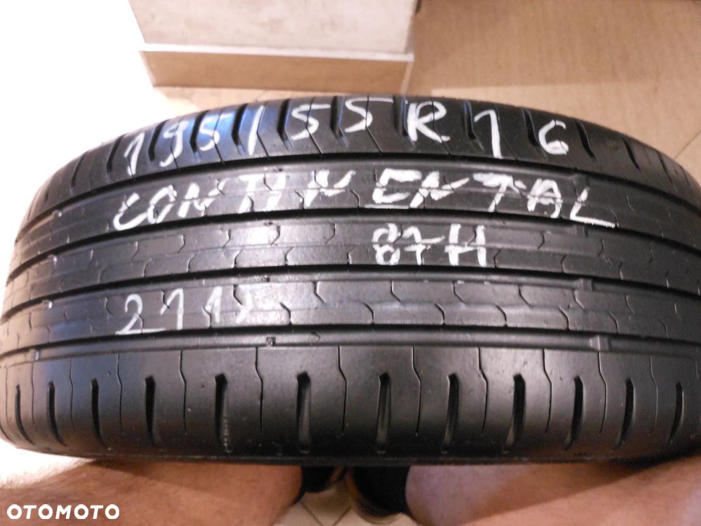 Opona pojedyńcza 195/55r16 continental conti eco contact 5 7,6mm  lato - 1