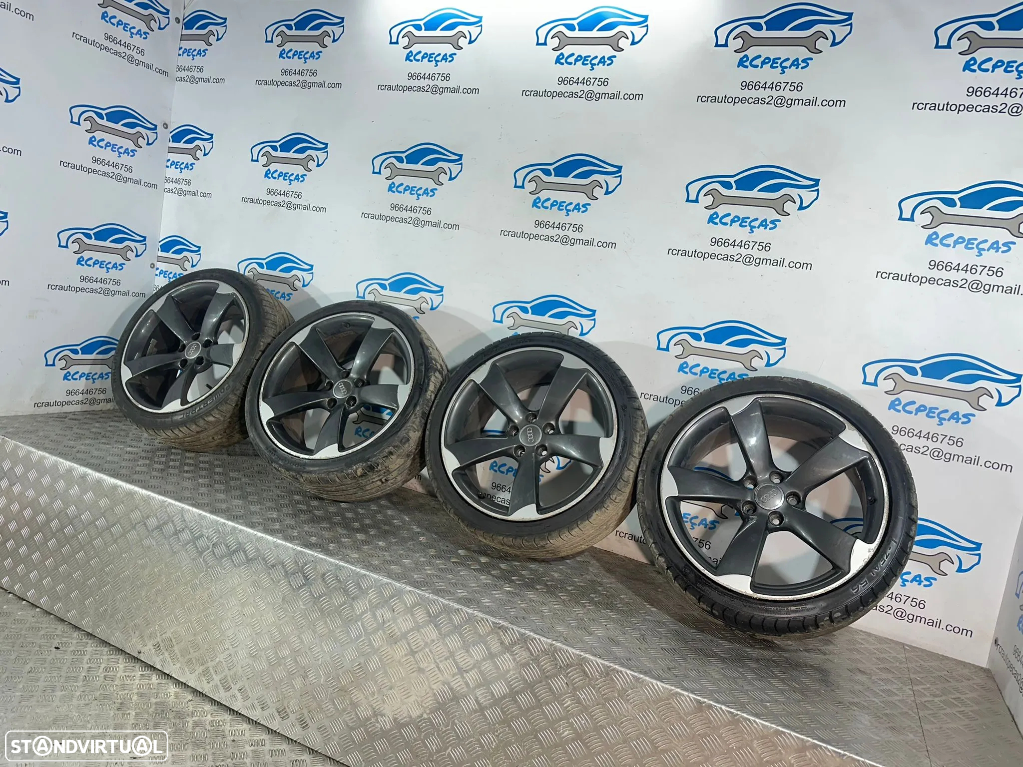 .Conjunto Jantes 19 Originais Rotor Audi S-Line A5 8T 5x112 9J ET33 8T0601025BE - 4
