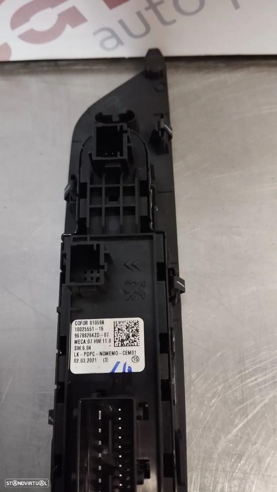 COMANDO / BOTÕES DOS VIDROS PEUGEOT 208 II / 2008 II REF. 96788264ZD - 3
