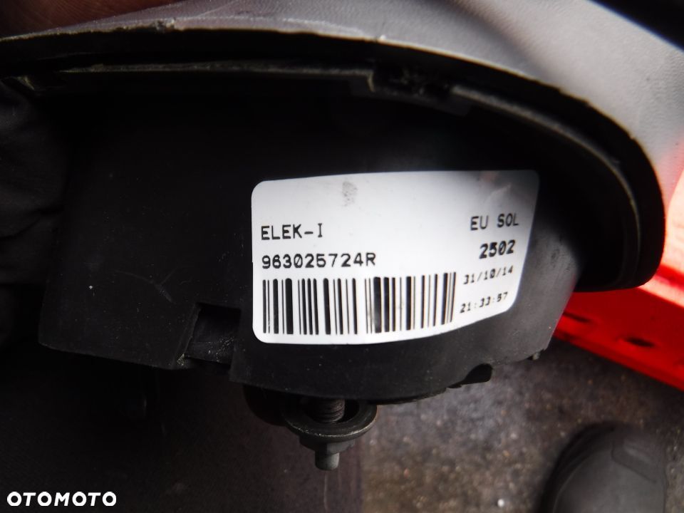 Renault Clio IV 4 Captur lusterko lewe 7pin europa 963025724R - 3