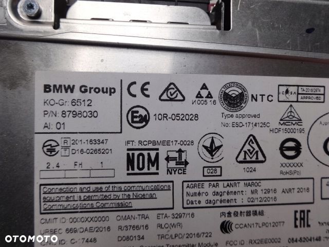 BMW 3 F31 F30 LIFT 15r- NAWIGACJA CZYTNIK 163347 - 4