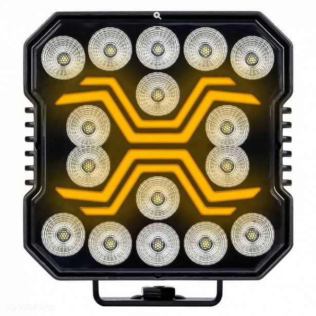 Lampa robocza X-SPIDER 16 LED kwadrat halogen 12/24V moc 60W IP68 + pozycja DUZA SILNA !!  Kalisz Łódzka 80a - 3