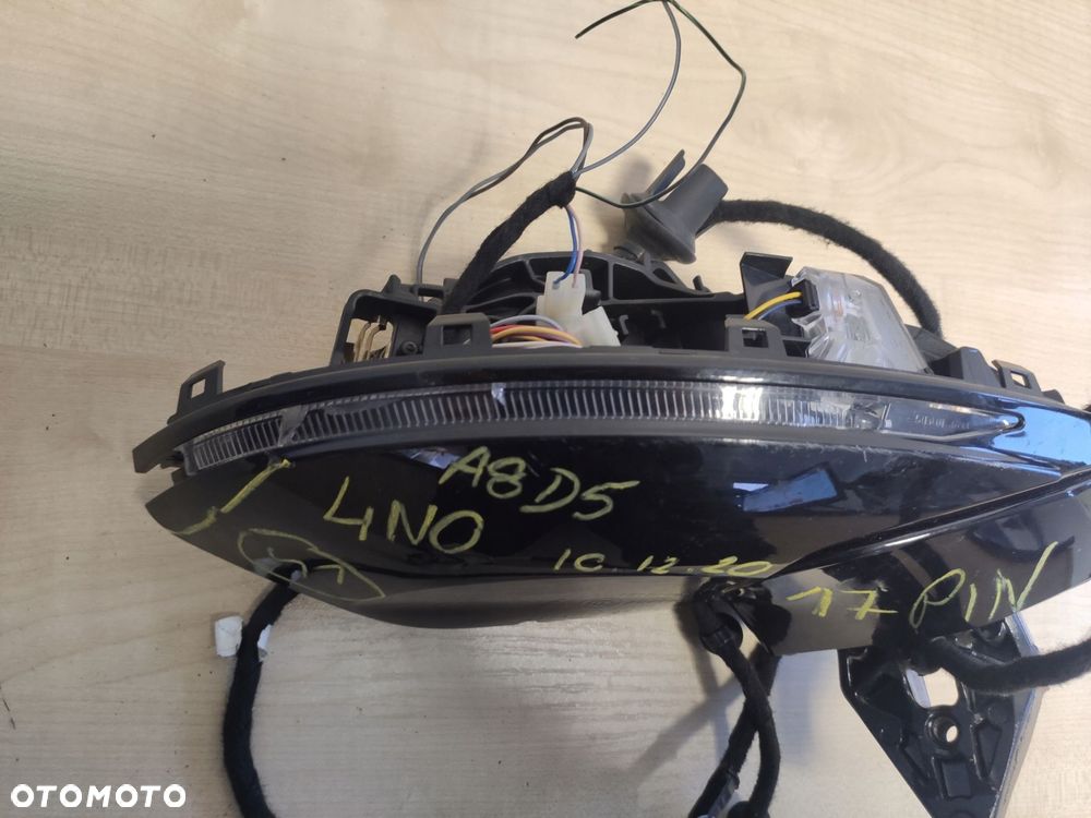 audi a8 d5 stelaż lusterko prawe 15 pin 4n1857528b - 3