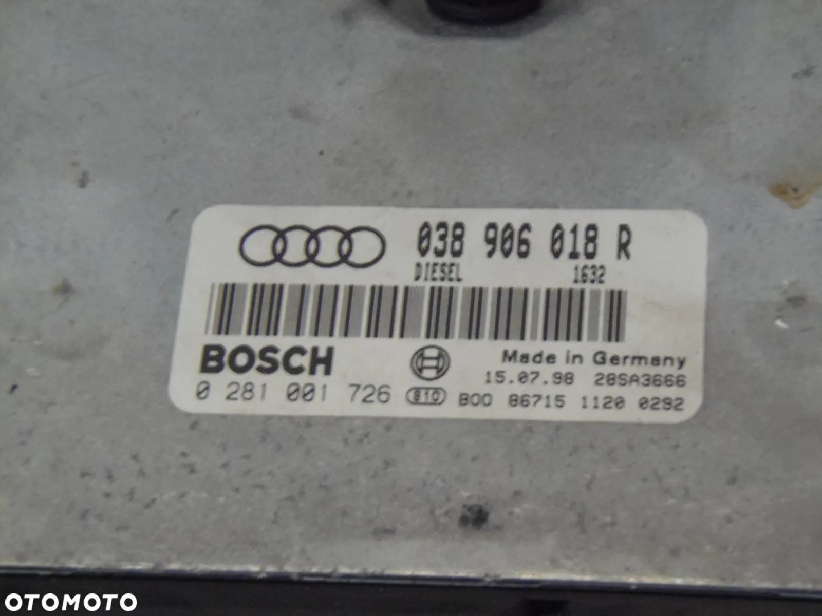 STERONIK KOMPUTER SILNIKA AUDI A4 B5 038906018R - 2