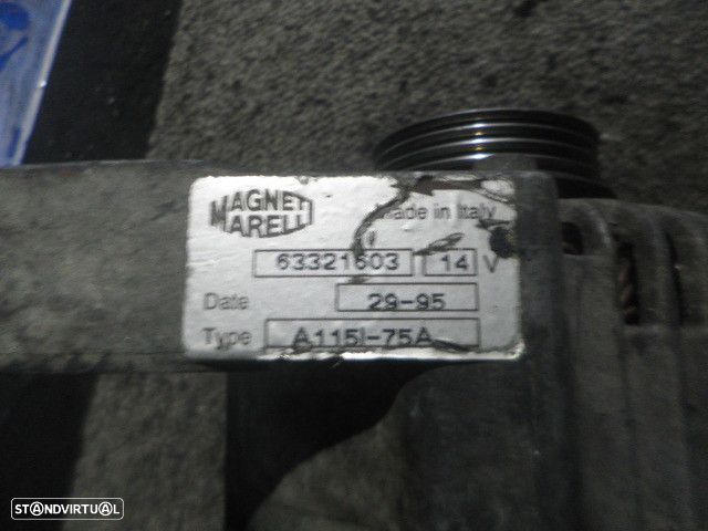 Alternador 63321603 FIAT PUNTO 75 1995 1.2 73CV 5P VERMELHO - 3