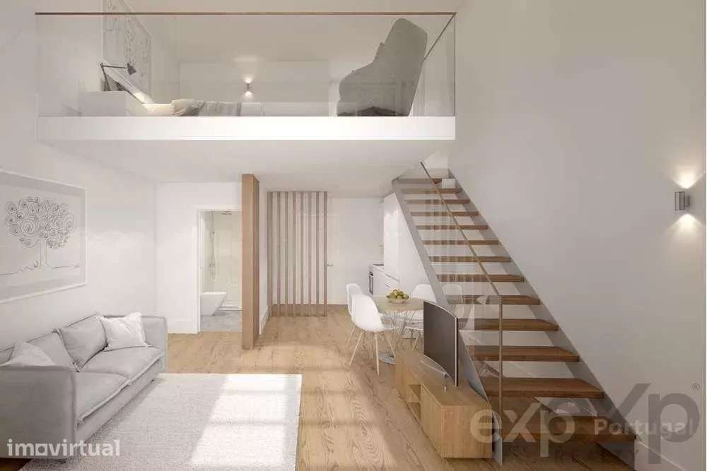 Apartamento T1(Loft) com Terraço e vista para o Rio Douro em Vila Nova - Grande imagem: 5/37