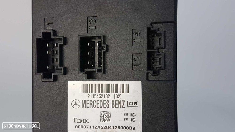 MÓDULO ELETRÓNICO MERCEDES CLASE E (W211) BERLINA E 270 CDI (211.016) - 3