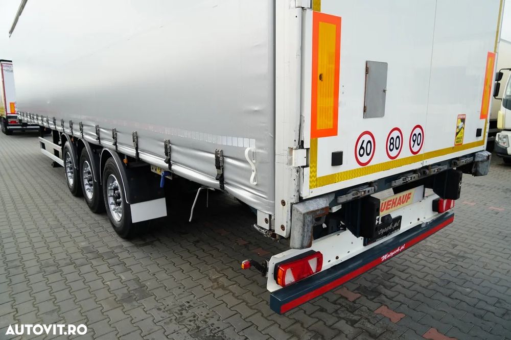 Fruehauf / CORTINĂ / STANDARD / LIFT 2.000 kg / BALCĂ PODEA PUTERNICĂ / AXE SAF - 12