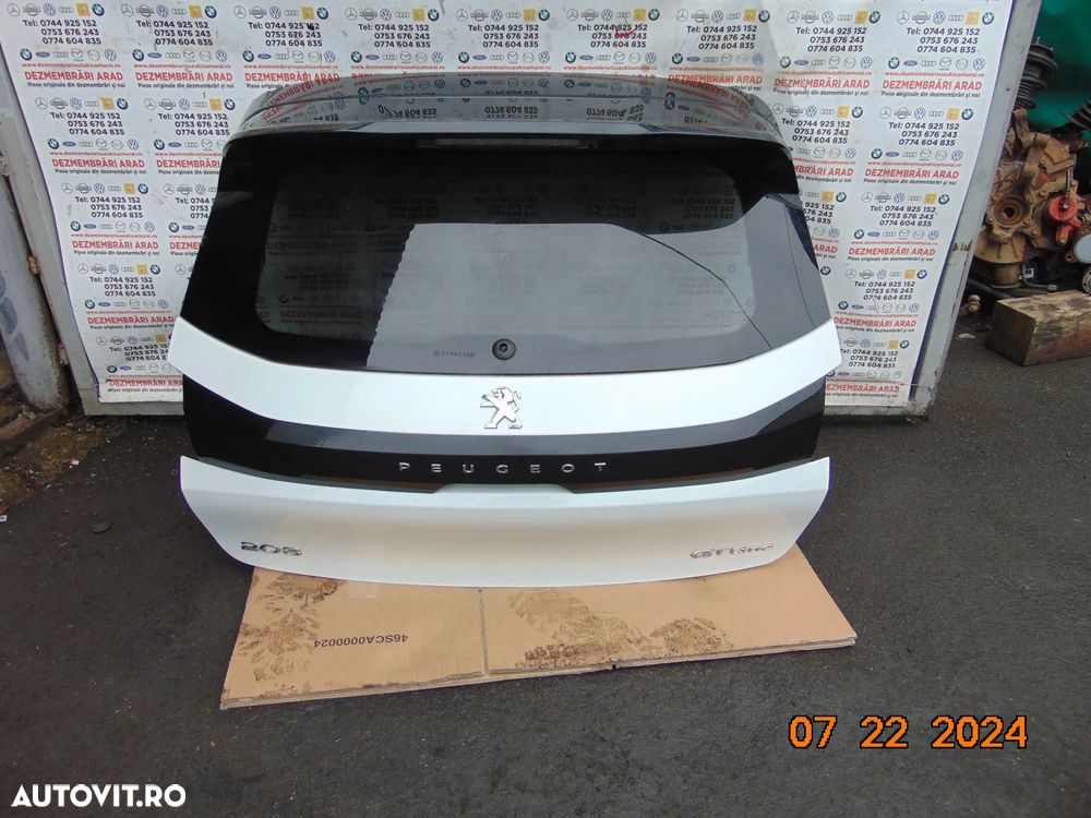 Haion Peugeot 208 dupa 2019 haion cu luneta peugeot 208 eleron haion - 1