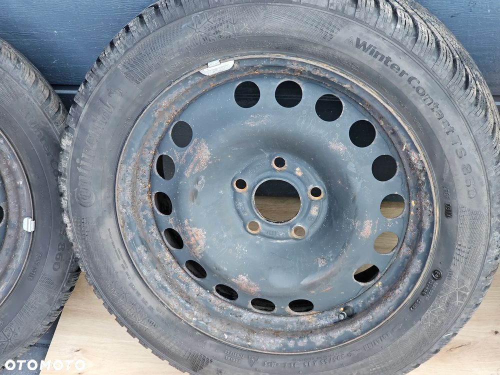 KOŁA FELGI STALOWE 16 OPONY ZIMOWE OPEL VECTRA C SIGNUM ASTRA H MERIVA B ZAFIRA A B 5x110 ET37 205/55/16 - 6