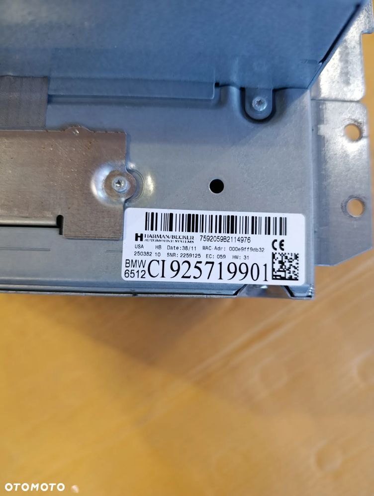 BMW X5 E70 RADIO RADIOODTWARZACZ 9257199 - 4