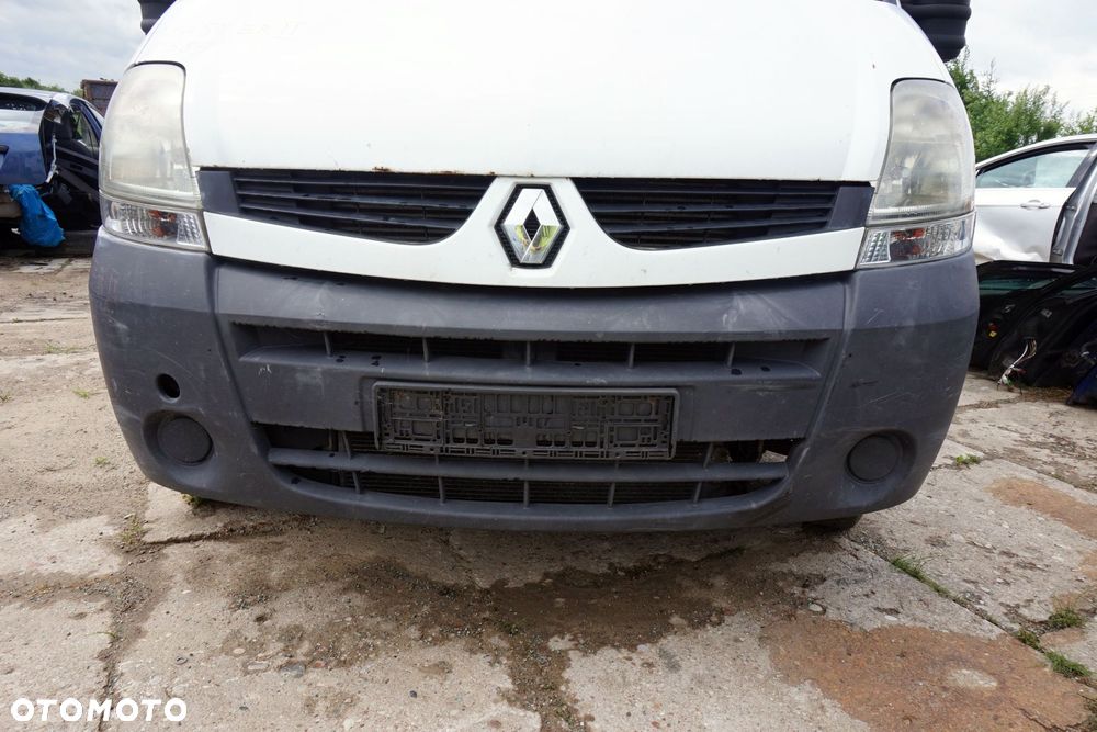 MASKA ZDERZAK BŁOTNIKI LAMPY MASTER II LIFT O389  RENAULT 2003-2010 BIAŁY PRZÓD KOMPLETNY - 5