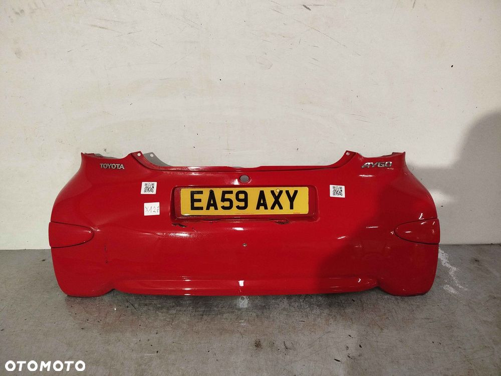 + ZDERZAK TYŁ TYLNY TOYOTA AYGO I 1 3P0 CZERWONY - 1