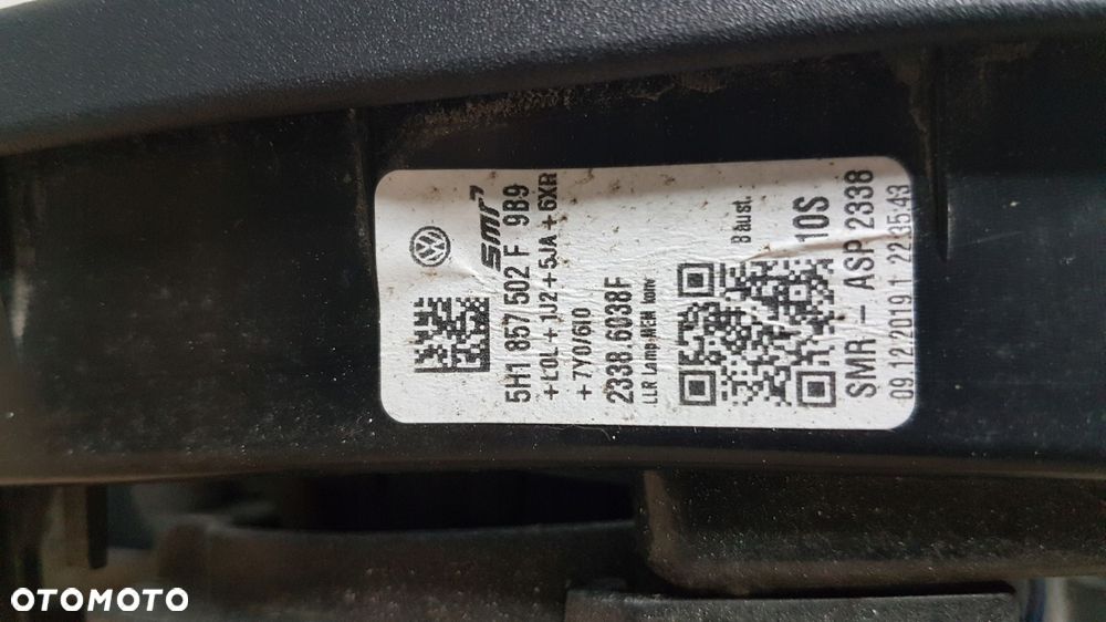 lusterko przód prawe vw golf viii 11-pin 5h1 - 4