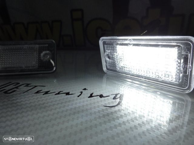 Suporte De Lampada De Matricula Com Led Branco Para Audi A3 8P, A4 B6, B7, A6 4F, A8, Q7, A5 - 23