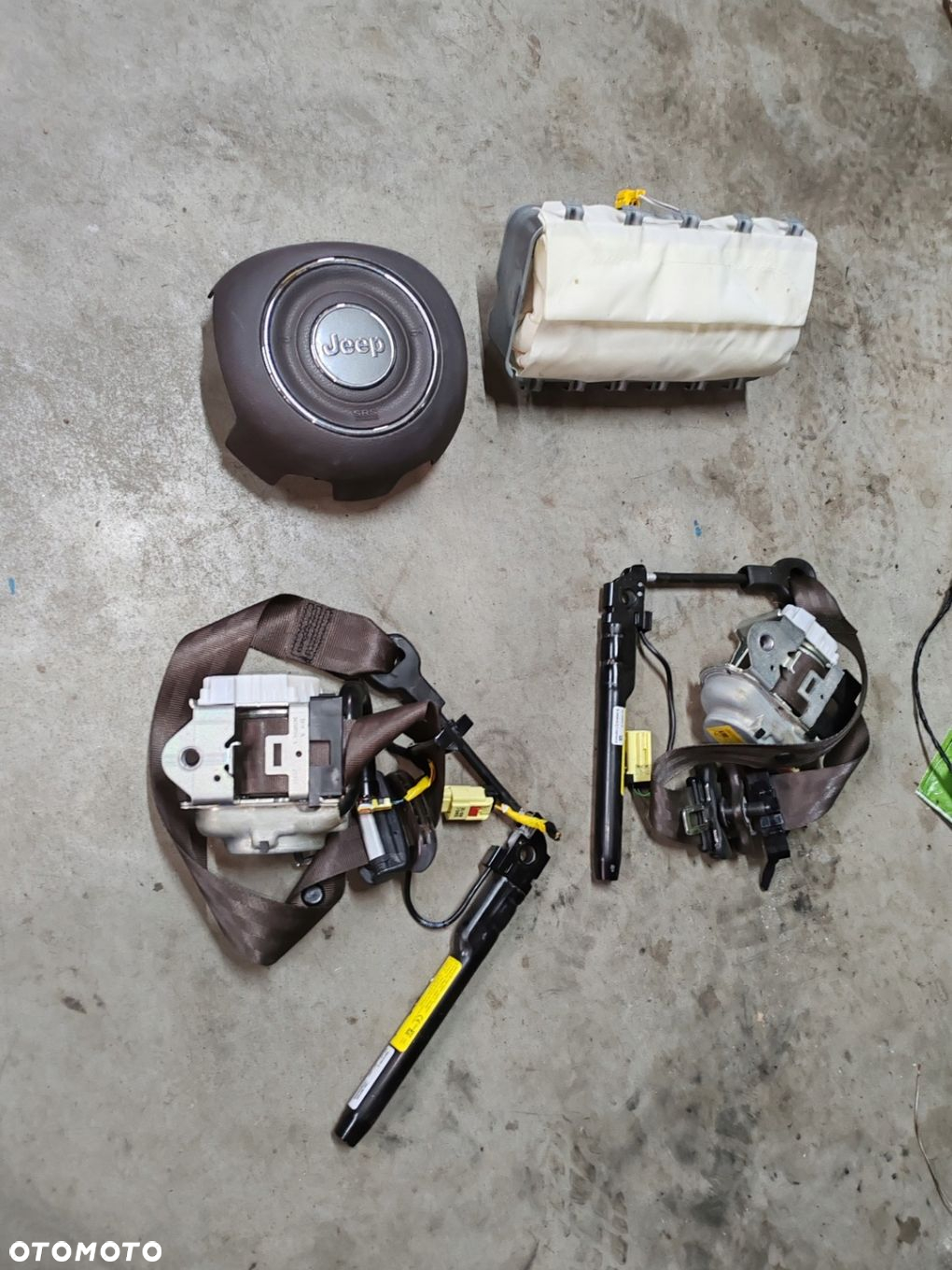 Poduszki powietrzne pasy air bag brązowe Jeep Renegade 14- - 2