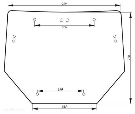 Szyba Szyby LAMBORGHINI / DEUTZ-FAHR / SAME TYLNA nr 33 - 2