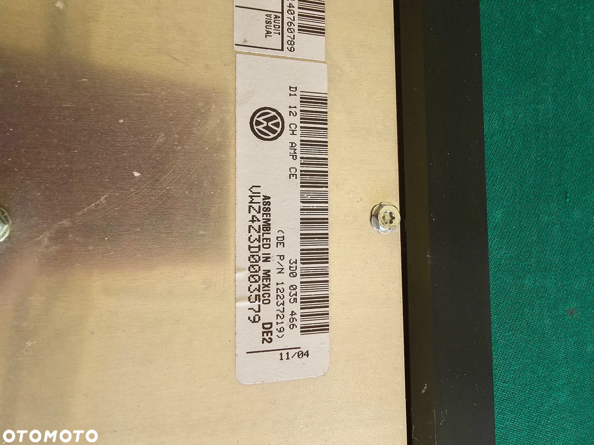 VW PHAETON WZMACNIACZ 3D0035466 - 2
