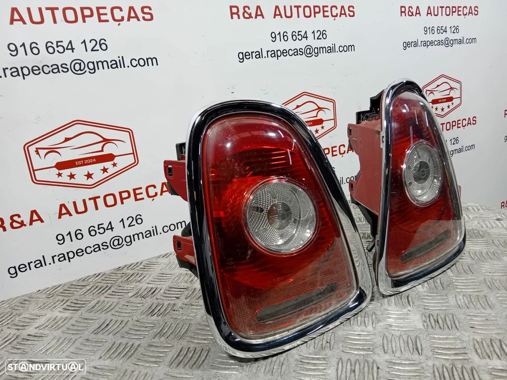 Farolins Trás Traseiro Direito ARO PRETO Mini Cooper R56 Pré LCI Originais - 3