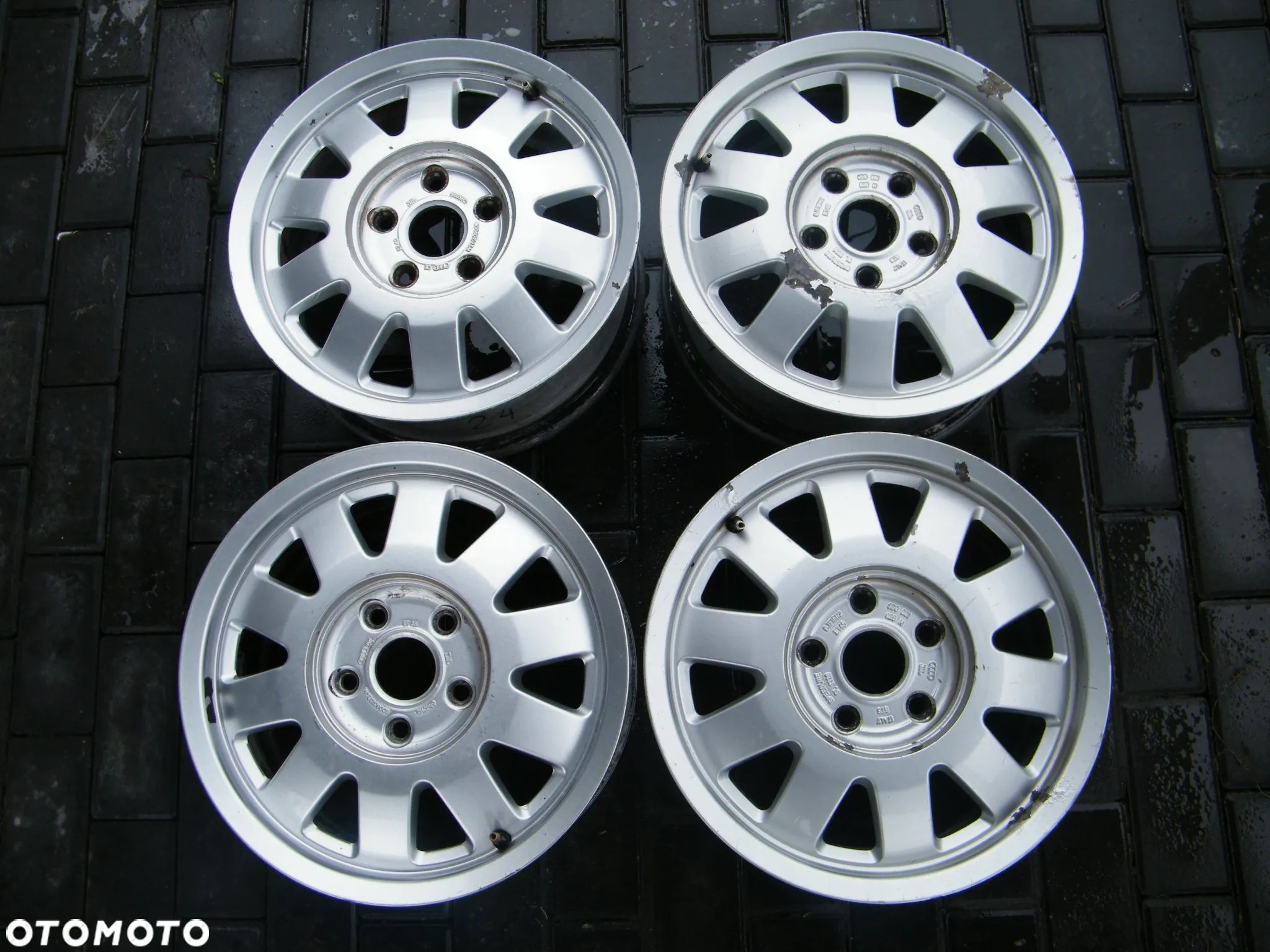 Felgi aluminiowe alufelgi komplet 5x112 ET45 / 6J x 15 otwór 57 - 1