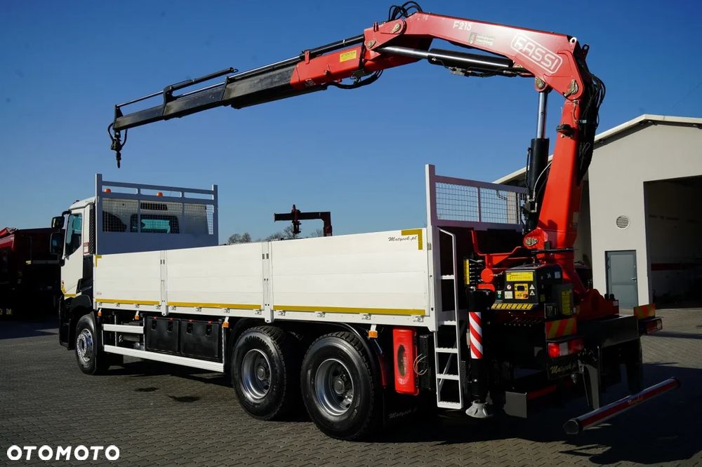 Renault C 430 / 6x4 / SKRZYNIOWY 7,2 M + HDS FASSI F215A / WYSÓW 10 M / STEROWANIE RADIOWE / WIDŁY / ROTATOR - 4