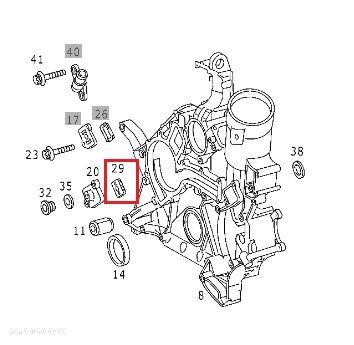 MERCEDES M112 M113 Uszczelka pokrywy rozrzadu OE - 2