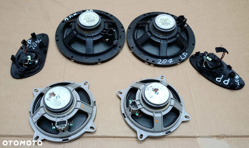 207 CC głośnik glośniki komplet 207 207CC Peugeot 9635014780, 9634826880, 7297003000-06 - 2