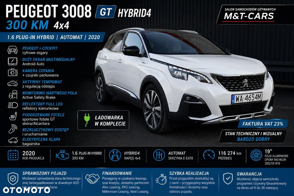 Peugeot 3008 1.6 PureTech HYbrid4 GT Line S&S EAT8