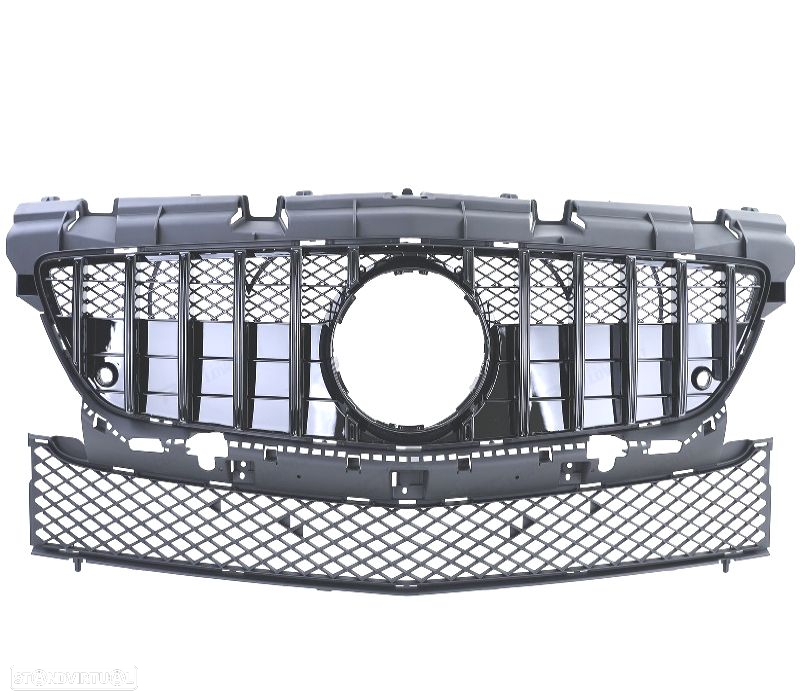 GRELHA FRONTAL MERCEDES SLK R172 11-15 PRETO BRILHANTE - 3