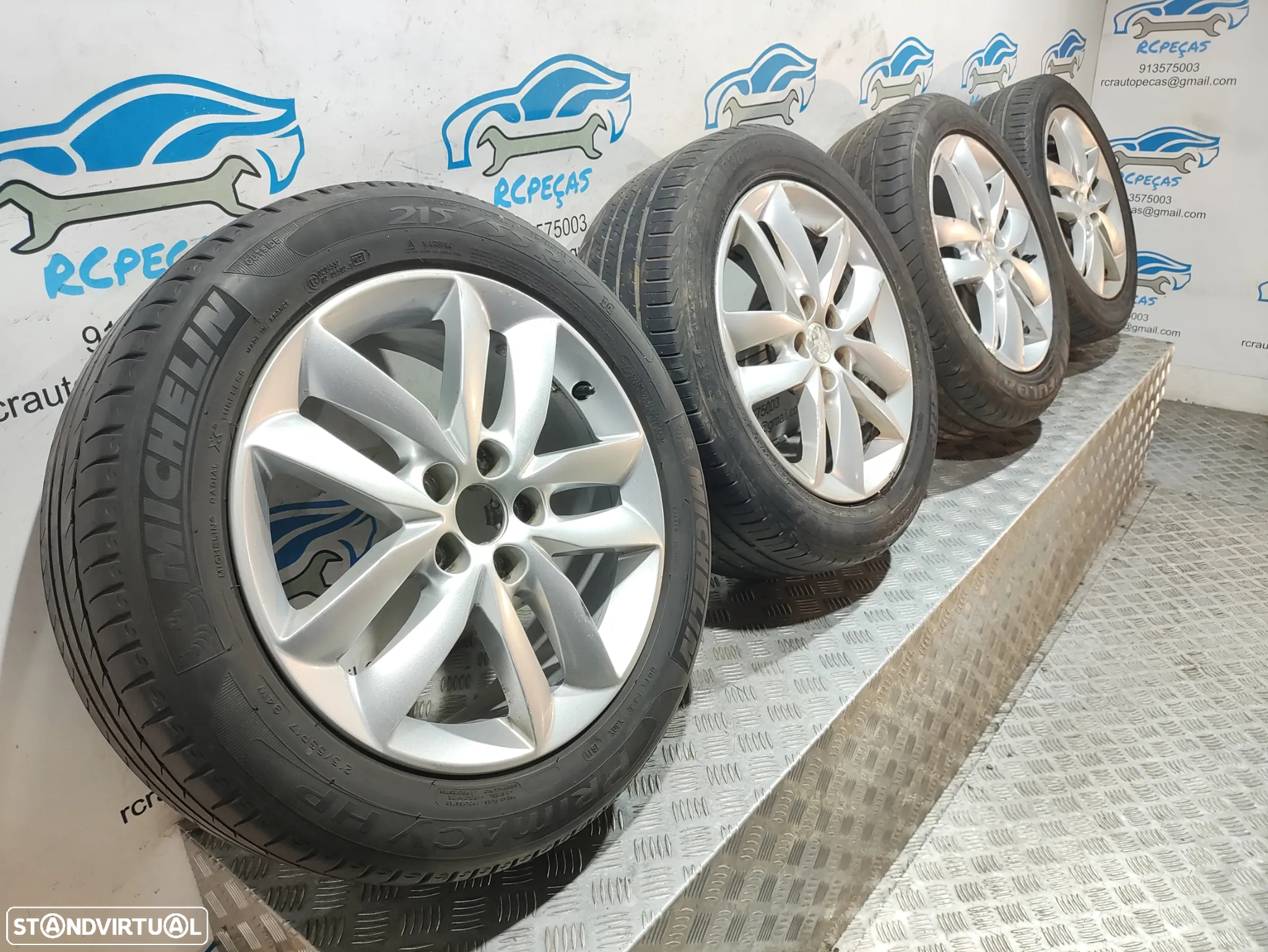 Conjunto Jantes 17 Originais Peugeot 508 1 Mk1 7J ET46 5x108 - 2