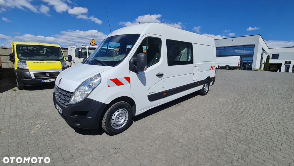 Renault Master L3H2 Max Długi Brygadówka 7 Osobowa 2013r. Paka 2.7m - 1
