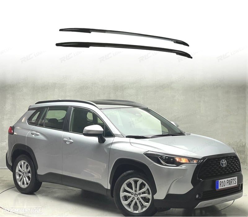 BARRAS DE TEJADILHO TOYOTA COROLLA CROSS 22- PRETO - 1