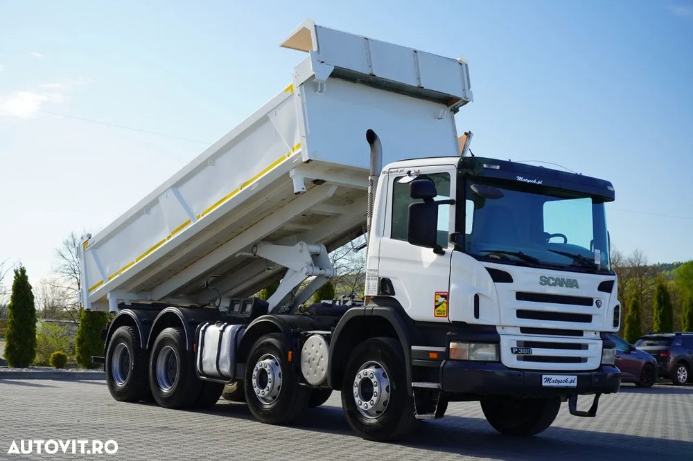 Scania P 380 / 8x4 / BASCULATOR / HIDRODOXY SIDE / BORDMATIC / IMPORTAT / SARCINĂ UTILĂ: 18.500 kg - 7