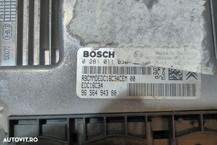 Calculator motor ECU 9656494380 - 1.6 HDI 9656494380 - 1.6 HDI Peugeo - 3