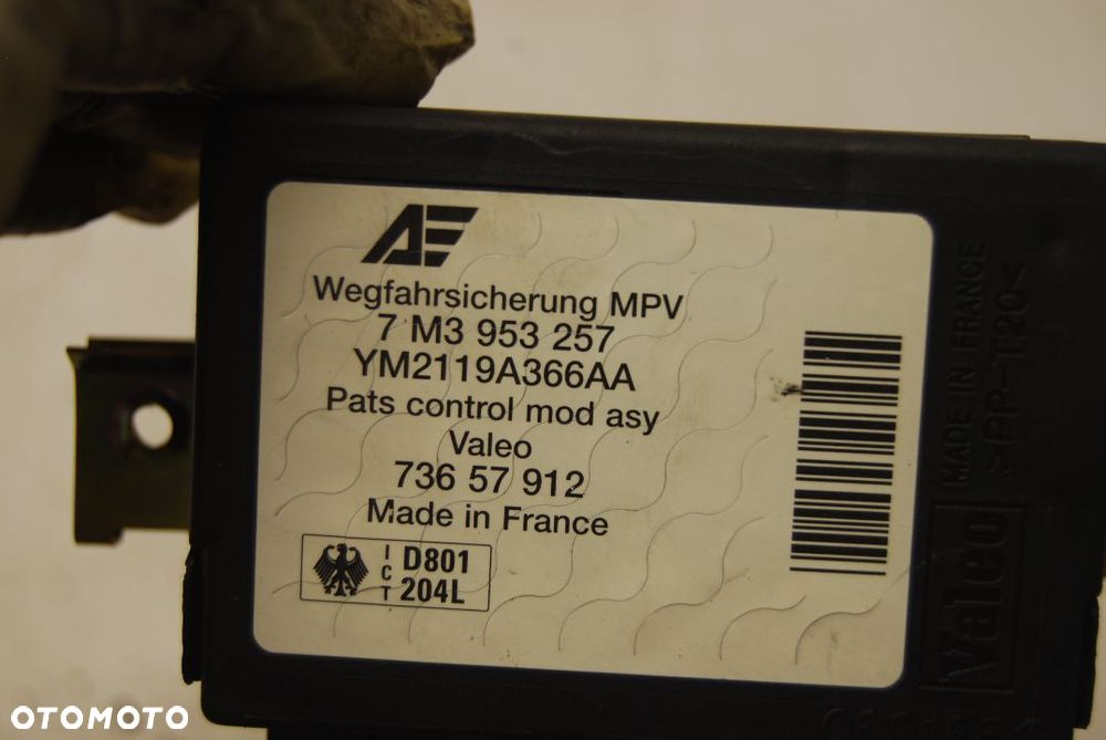MODUŁ IMMOBILIZERA 7M3953257 VW SHARAN LIFT SEAT ALHAMBRA - 3