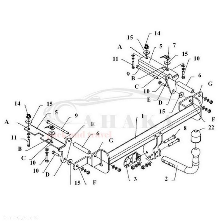 Hak Holowniczy Odkręcany Do Opel Zafira B 2005-2014 - 5
